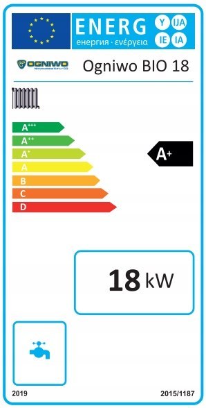 Piec stalowy na brykiet i drewno Ogniwo Bio 18 kW Piec stalowy na brykiet i drewno Ogniwo Bio 18 kW