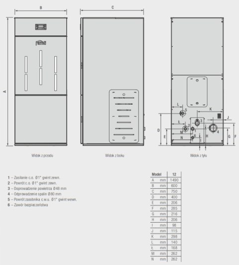 Piec, Kocioł Ferroli na pellet 12 kW + zasobnik 107 Piec, Kocioł Ferroli na pellet 12 kW + zasobnik 107