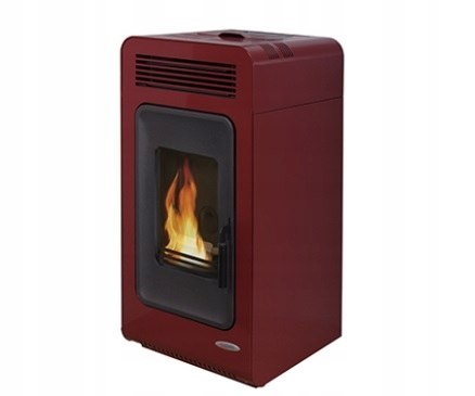 Piec piecyk wolnostojący na pellet Primula 7 Air stalowy bordowy Piec piecyk wolnostojący na pellet Primula 7 Air stalowy bordowy