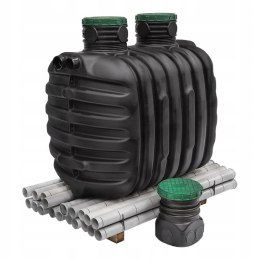 Oczyszczalnia przydomowa zestaw z drenażem rozsączającym 2700L W-261G