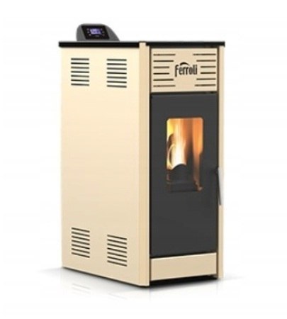 Piec Ferroli Breta Pellet 8 kW stalowy z płaszczem wodnym Piec Ferroli Breta Pellet 8 kW stalowy z płaszczem wodnym