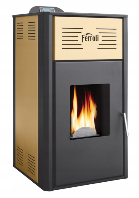 Piec Ferroli Breta Pellet 8 kW stalowy z płaszczem wodnym