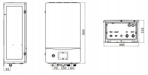 Pompa Ciepła Split Haier SUPER AQUA 6 kW CO+CWU Pompa Ciepła Split Haier SUPER AQUA 6 kW CO+CWU