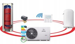 Pompa ciepła PRIMA 10GT+zbiornik GRAND 200 L bufor c.o. 60 moduł Sinum Lite