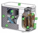 Pompa ciepła split Atlantic Extensa AI Duo R32 5 kW 1F 230 V 190l 526159