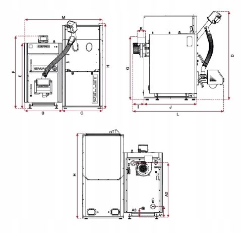 Kocioł na pellet SMART EKOPELL 12 kW - wersja prawa Defro KCO-SMP-12-P Kocioł na pellet SMART EKOPELL 12 kW - wersja prawa Defro KCO-SMP-12-P