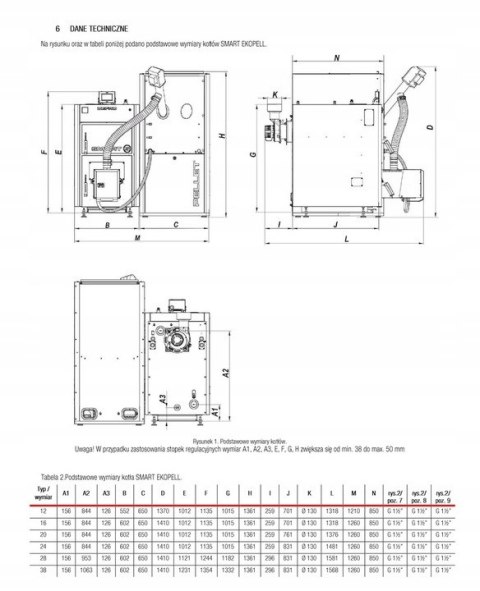 Kocioł na pellet SMART EKOPELL 20 kW - wersja prawa Defro KCO-SMP-20-P Kocioł na pellet SMART EKOPELL 20 kW - wersja prawa Defro KCO-SMP-20-P
