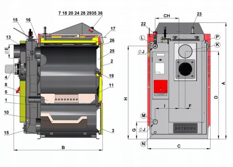 Kocioł zgazowujący drewno ATMOS DC 30 SX - 30 kW, 5 klasa, EcoDesign Kocioł zgazowujący drewno ATMOS DC 30 SX - 30 kW, 5 klasa, EcoDesign