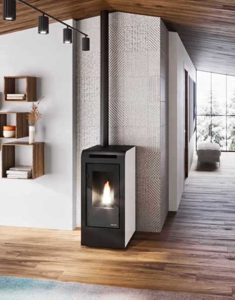 PIEC PIECYK KOMINEK NA PELLET Eva Calor Rosa 11 kW biały PIEC PIECYK KOMINEK NA PELLET Eva Calor Rosa 11 kW biały