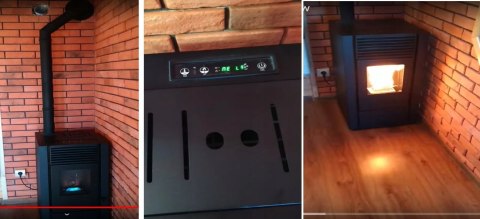 Piec Eva Calor stalowy na drewno, pellet 9 kW, AUTOMAT z pilotem Piec Eva Calor stalowy na drewno, pellet 9 kW, AUTOMAT z pilotem