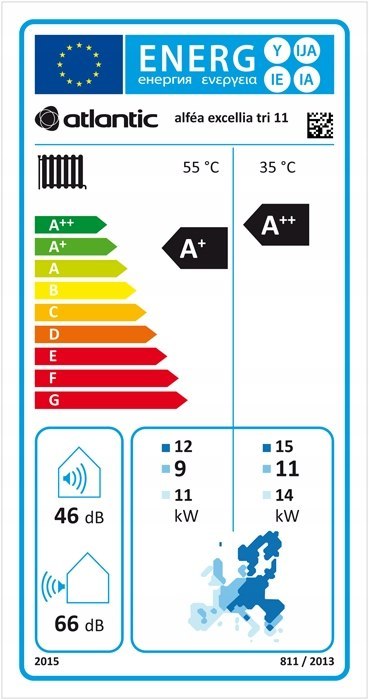 Pompa ciepła powietrze-woda niskotemperaturowa Atlantic 16 kW 526354 Pompa ciepła powietrze-woda niskotemperaturowa Atlantic 16 kW 526354