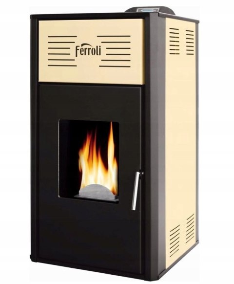 Kominek Ferroli Breta 3,6-12,0 kW pellet z płaszczem wodnym Kominek Ferroli Breta 3,6-12,0 kW pellet z płaszczem wodnym