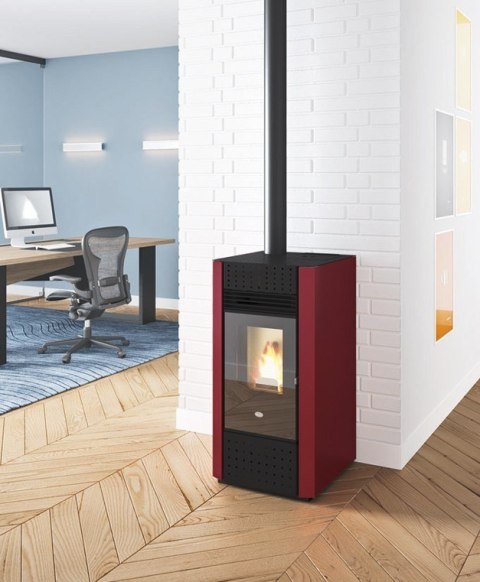 Piec Eva Calor Irma stalowy na pellet 9 kW czarny Piec Eva Calor Irma stalowy na pellet 9 kW czarny