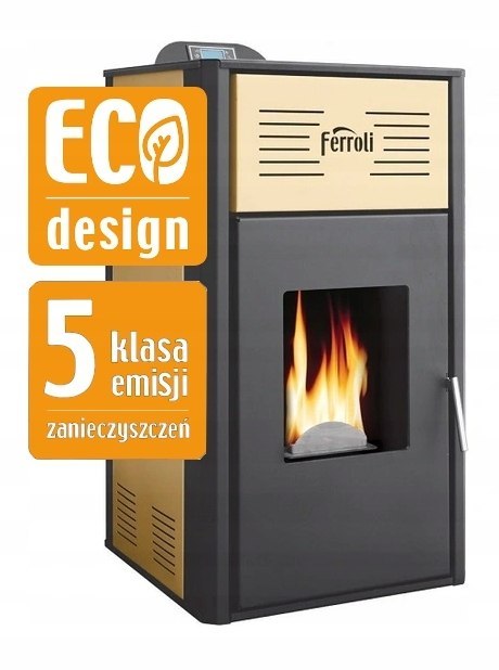 Piec Kocioł Ferroli Breta na Pellet 8 kW stalowy z płaszczem wodnym Piec Kocioł Ferroli Breta na Pellet 8 kW stalowy z płaszczem wodnym