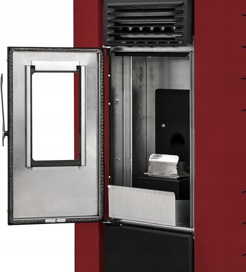 Piec na pellet 10 kW STUFE A PELLET ITALIA ALASKA Czerwony Piec na pellet 10 kW STUFE A PELLET ITALIA ALASKA Czerwony
