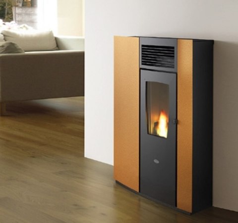 Piec na pellet Eva Calor Perla 7,5 kW pomarańczowy Piec na pellet Eva Calor Perla 7,5 kW pomarańczowy