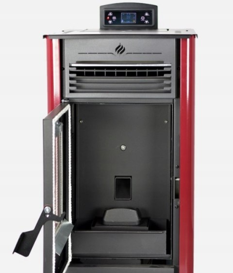 Piec piecyk kominek na pellet Atenea z nadmuchem bordowy 9,5 kW Piec piecyk kominek na pellet Atenea z nadmuchem bordowy 9,5 kW