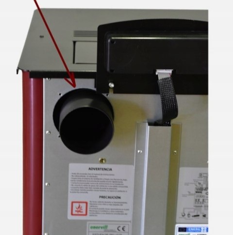 Piec piecyk kominek na pellet Atenea z nadmuchem bordowy 9,5 kW Piec piecyk kominek na pellet Atenea z nadmuchem bordowy 9,5 kW