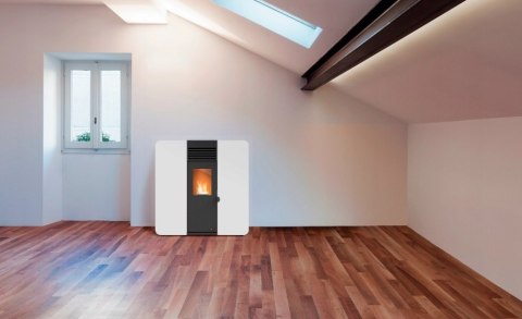 Piecyk na pellet REDPOD First Advance Slim 8 kW biały z nadmuchem Piecyk na pellet REDPOD First Advance Slim 8 kW biały z nadmuchem