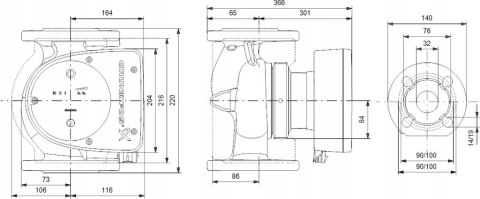 Pompa Magna1 32-120 F 220 1X230v Pn6/10, 99221285 Pompa Magna1 32-120 F 220 1X230v Pn6/10, 99221285