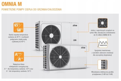 Ferroli Omnia M Pompa ciepła 6 kW monoblok A+++ Ferroli Omnia M Pompa ciepła 6 kW monoblok A+++