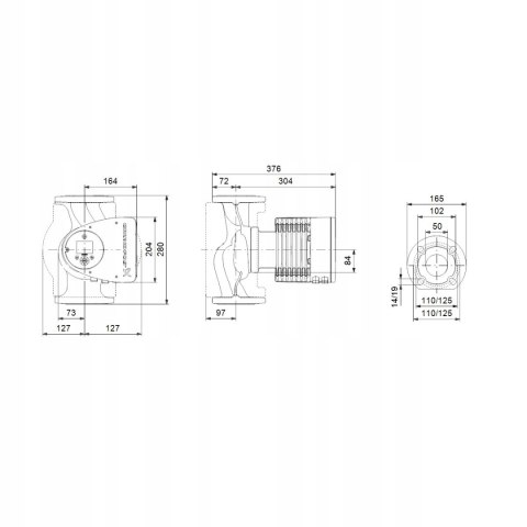 Grundfos Pompa obiegowa Magna3 50-100 F 280 PN6/10 Grundfos 97924283 Grundfos Pompa obiegowa Magna3 50-100 F 280 PN6/10 Grundfos 97924283