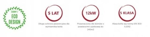 Piec Kocioł Biawar jednofunkcyjny stalowy na pellet 18 kW Piec Kocioł Biawar jednofunkcyjny stalowy na pellet 18 kW