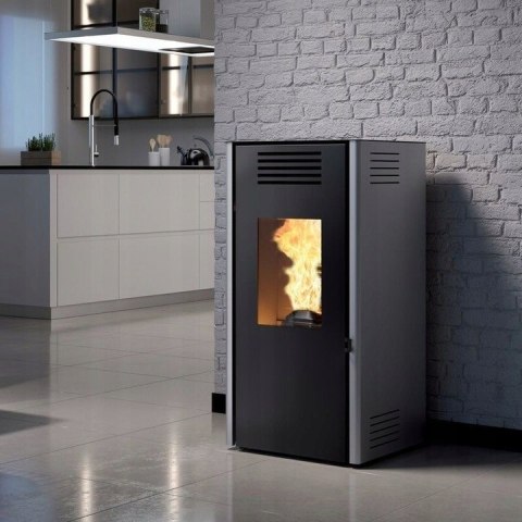 Piec na pellet Caminetti Montegrappa Lato 10 kW z nadmuchem czerwony Piec na pellet Caminetti Montegrappa Lato 10 kW z nadmuchem czerwony