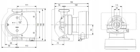 Pompa Magna1 25-40 180 1x230V PN10, 99221216 Pompa Magna1 25-40 180 1x230V PN10, 99221216