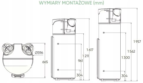 Pompa ciepła Atlantic c.w.u wężownica EXPLORER COIL 270 l Pompa ciepła Atlantic c.w.u wężownica EXPLORER COIL 270 l
