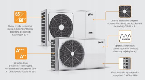 Pompa ciepła Ferroli 7 kW, 2CP00ICF Pompa ciepła Ferroli 7 kW, 2CP00ICF