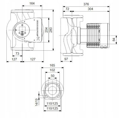 Pompa obiegowa MAGNA3 50-180 F 280 230V PN6/10 Grundfos 97924286 Pompa obiegowa MAGNA3 50-180 F 280 230V PN6/10 Grundfos 97924286