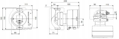 GRUNDFOS elektroniczna pompa obiegowa MAGNA 32/120 98609707 GRUNDFOS elektroniczna pompa obiegowa MAGNA 32/120 98609707