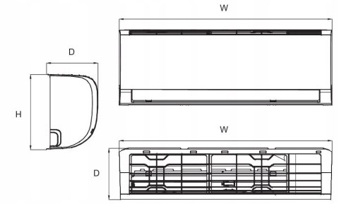 MDV Klimatyzator FROST 2,6/2,9 kW ZFR-09N8-A1