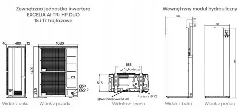 POMPA CIEPŁA Atlantic EXCELIA AI TRI DUO HP 17 kW POMPA CIEPŁA Atlantic EXCELIA AI TRI DUO HP 17 kW