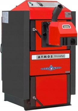Piec Atmos stalowy 50 kW górnego spalania na drewno A+