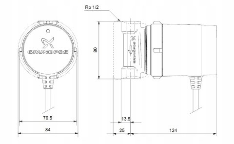 Pompa cyrkulacyjna C.W.U COMFORT 15-14 B TDT 1x230V 50Hz 93093537