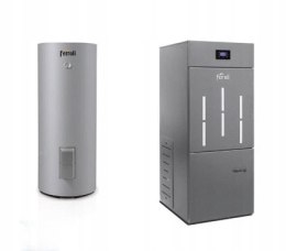 Zestaw Ferroli Piec na pellet BIOPELLET PRO 8 wymiennik ECOUNIT F300 257L