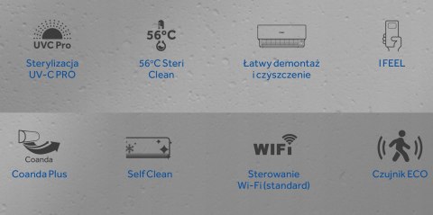 Haier EXPERT Plus Black Matt Klimatyzator 2.8 kW ścienny