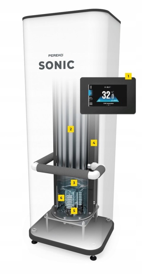 Kocioł Piec Soniczny PEREKO SONIC 15 kW Elektryczny LISTA ZUM