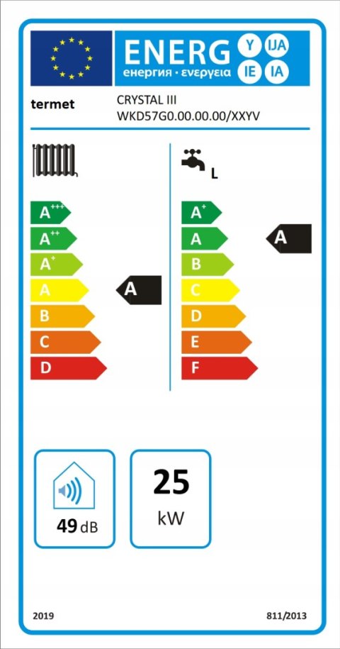 Kocioł kondensacyjny 2F GCB-C57G CRYSTAL III 25/30 kW WKD57G1000000/PLDT