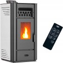 Kominek Piec na Pellet 10 KW Anita Sannover biały Klasa energetyczna A+