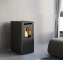 PIEC NA PELLET EVA CALOR Thelma 9 kW z nadmuchem czarny