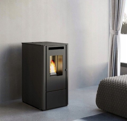 PIEC NA PELLET EVA CALOR Thelma 9 kW z nadmuchem czarny