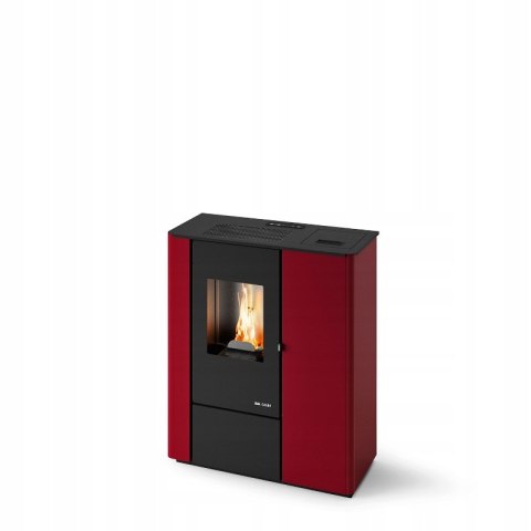 PIEC NA PELLET Eva Calor Vale 8 kW z nadmuchem czerwony
