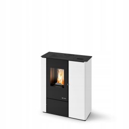 PIEC NA PELLET Eva Calor Vale 8 kW | z nadmuchem | czerwony
