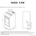 PIEC NA pellet GIADA 9kW AUTOMAT PIECYK GIADA EVA CALOR