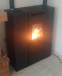 PIEC PIECYK KOMINEK WOLNOSTOJĄCY NA PELLET Z DGP EVA CALOR PIA 11 kW CZARNY