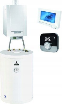 Pakiet Piec De Dietrich gaz 24 kW MCR3 Evo 24T/SR100 + iSense 7716670100IS