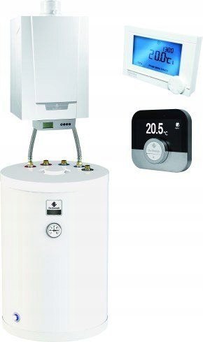 Pakiet Piec De Dietrich gaz 24 kW MCR3 Evo 24T/SR100 + iSense 7716670100IS